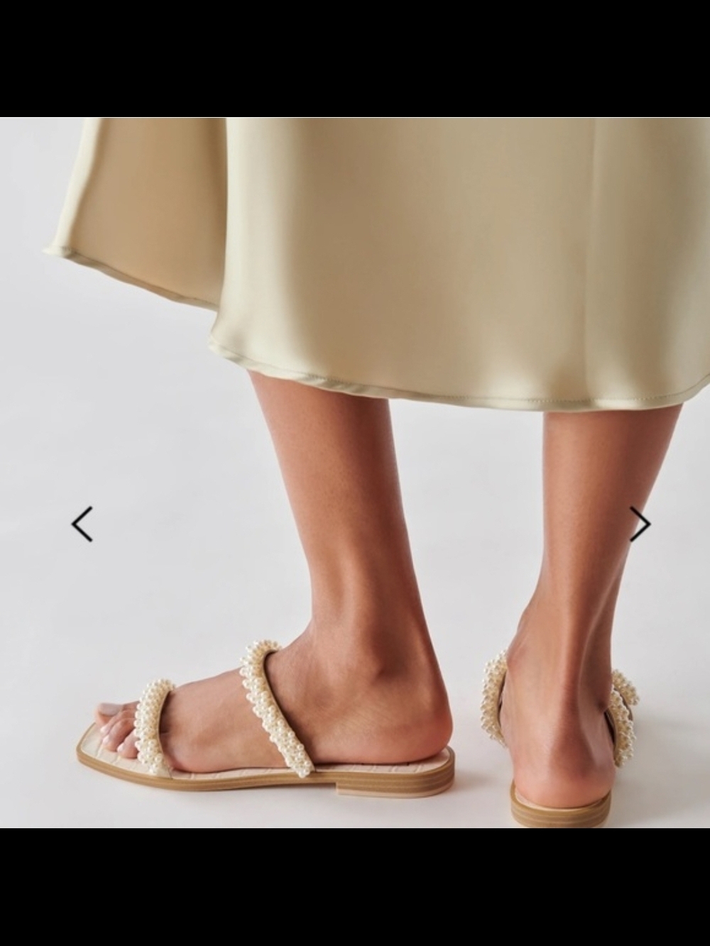 NWOB $40 Dolce Vita Cream Triple Beaded-Strap Sandals Size 6 - Picture 9 of 12